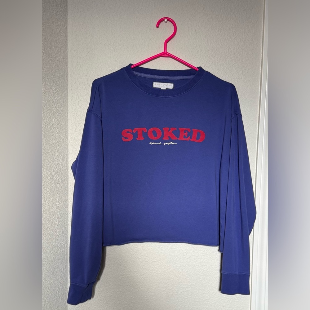 spiritual gangster Stoked Mazzy Crop Sweatshirt - Picture 6 of 7